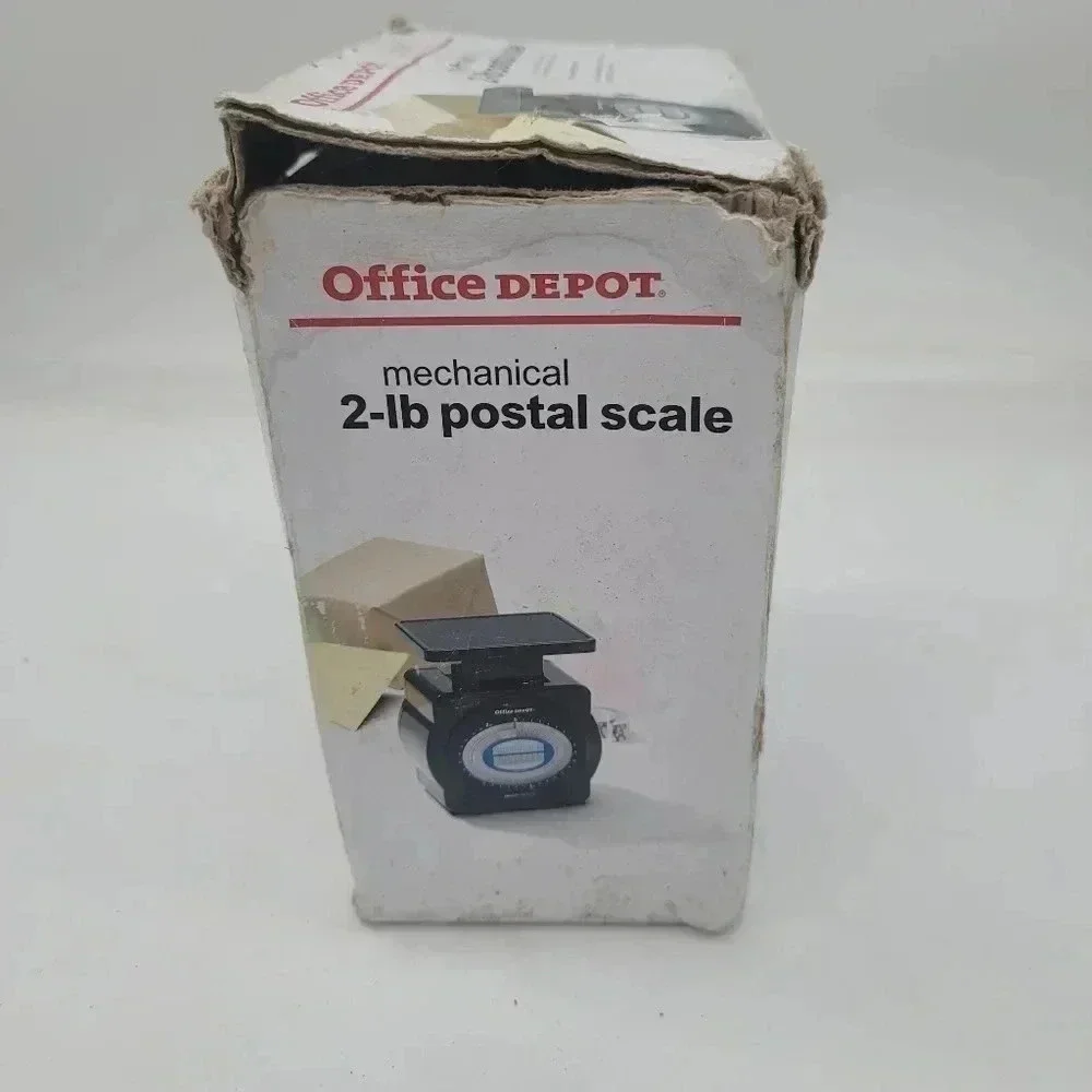 Office Depot 2 LB Mechanical Post Office Scale 1/2 Ounce Increments Postal Mail